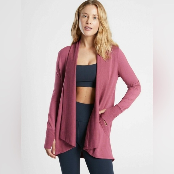 Athleta Pranayama Wrap Victorian Berry Size L - Picture 1 of 13